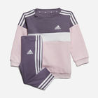 Дитячий теплий спортивний костюм (світшот + штани) для дівчинки Adidas IG 3S TIB FL TS IJ6325 86 см Рожевий/Фіолетовий (4066762700608) - зображення 1