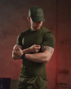 Тактична чоловіча паровідвідна футболка S олива (87487) - зображення 4