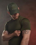 Тактическая мужская пароотводящая футболка M олива (87487) - изображение 3