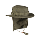 Панама Sturm Mil-Tec British Boonie Hat with Neck Flap R/S Olive L (12326101) - изображение 6