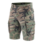 Шорти Sturm Mil-Tec US Vintage Shorts Prewash Woodland 2XL (11404120) - изображение 1