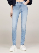 Jeansy slim fit damskie z wysokim stanem Tommy Jeans DW0DW17572-1AB W28L30 Błękitne (8720646650200) - obraz 1