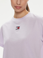 Koszulka damska z nadrukiem Tommy Jeans DW0DW17391-W06 S Lawendowa (8720646657797) - obraz 3