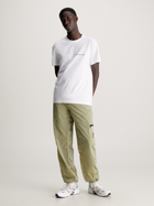 Koszulka męska bawełniana Calvin Klein Jeans J30J324671-YAF 2XL Biała (8720109047851) - obraz 3