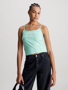 Koszulka na ramiączkach damska Calvin Klein Jeans J20J223105-CCP XS Miętowa (8720109332803) - obraz 1