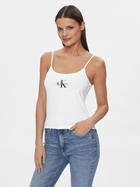 Koszulka na ramiączkach damska Calvin Klein Jeans J20J223105-YAF L Biała (8720109339062)