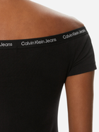 Koszulka damska bawełniana Calvin Klein Jeans J20J223098-BEH XS Czarna (8720109334807) - obraz 4