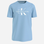 Koszulka męska bawełniana Calvin Klein Jeans J30J325190-CEZ S Błękitna (8720109341584) - obraz 6