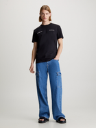 Футболка бавовняна чоловіча Calvin Klein Jeans J30J325489-BEH L Чорна (8720109351996) - зображення 3
