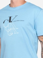 Футболка бавовняна чоловіча Calvin Klein Jeans J30J325352-CEZ L Голуба (8720109355291) - зображення 3