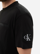 Koszulka męska bawełniana Calvin Klein Jeans J30J325215-BEH 2XL Czarna (8720109376838) - obraz 4