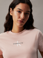 Koszulka damska bawełniana Calvin Klein Jeans J20J223113-TF6 XS Jasnoróżowa (8720109791860) - obraz 4