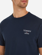 Футболка бавовняна чоловіча Tommy Jeans DM0DM18872-C1G L Темно-синя (8720645866688) - зображення 2