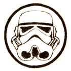 Wotan шеврон Star Wars "Штурмовик" круг белый 7 см - изображение 1