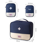 Аптечка-сумка, дорожній органайзер першої допомоги для зберігання ліків / таблеток / медикаментів, набір 3 шт, синій (84256163) - зображення 8