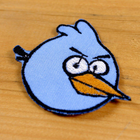 Wotan шеврон AngryBirds "Зла пташка - синя" 5х5 см - зображення 2