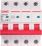 Модульный автоматический выключатель CNC Electric YCB9-80M 4P C63 6ka (NV821655)