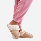 Жіночі домашні капці утеплені із закритим носком Pinky 36 Світло-бежеві (5905677683899) - зображення 2