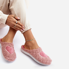 Жіночі домашні капці утеплені із закритим носком Inblu EC000099 39 Рожеві (5905677966541) - зображення 3