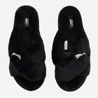 Жіночі домашні капці утеплені з відкритим носком Puma Fluff X Strap 384936-01 38 Чорні (4064533870666) - зображення 5