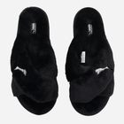 Жіночі домашні капці утеплені з відкритим носком Puma Fluff X Strap 384936-01 39 Чорні (4064533870673) - зображення 5