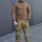 Літня Чоловіча Куртка Skin з прихованим капюшоном та липучками під шеврони / Легка Вітровка койот розмір 2XL - зображення 3