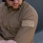 Літня Чоловіча Куртка Skin з прихованим капюшоном та липучками під шеврони / Легка Вітровка койот розмір XL - зображення 5