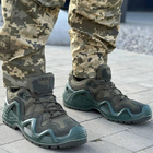 Кроссовки SWAT с сетчатыми вставками на протекторной подошве олива размер 43 - изображение 1