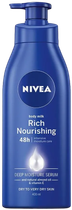 Mleczko do ciała Nivea Rich Nourishing 48h z pompką 400 ml (4005808704644) - obraz 1