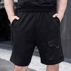 Мужские шорты Pobedov Atlant из двухнитки черные размер S - изображение 1