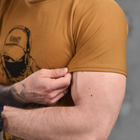 Чоловіча футболка з принтом "Вперед до кінця" Coolmax койот розмір L - зображення 4