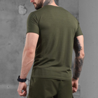 Чоловіча легка футболка Coolmax олива розмір M - зображення 3