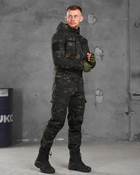 Тактичний костюм poseidon у чорний мультикам 0 XL - зображення 3