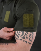 Тактическая футболка поло tactical siries олива 0 L - изображение 4