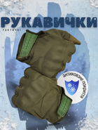 Зимові рукавички софтшел oliva основний склад п0 XXL - зображення 4