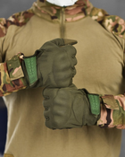 Зимові рукавички софтшел oliva основний склад п0 XL - зображення 5