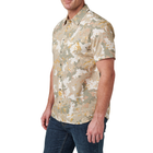 Рубашка тактическая 5.11 Tactical® Wyatt Print Short Sleeve Shirt S Sand Dune Canopy Camo - изображение 4