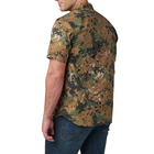 Рубашка тактическая 5.11 Tactical® Wyatt Print Short Sleeve Shirt S Sage Green Canopy Camo - изображение 3