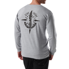 Реглан 5.11 Tactical® Stay Sharp Long Sleeve L Heather Grey - зображення 2