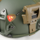 Тактический фонарик на шлем с креплением MPLS CHARGE CR123A Койот - изображение 6