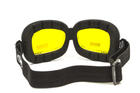 Окуляри захисні із ущільнювачем Global Vision Retro Joe (yellow) жовті - зображення 7