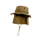 Панама Sturm Mil-Tec British Boonie Hat with Neck Flap R/S L Coyote - изображение 10