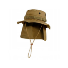 Панама Sturm Mil-Tec British Boonie Hat with Neck Flap R/S M Coyote - изображение 10