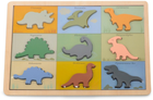 Puzzle drewniane Magni Dino 9 elementów (5707594327517) - obraz 1