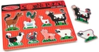 Puzzle drewniane Sound Melissa & Doug Farm Animals 8 elementów (0000772007269) - obraz 2
