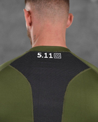 Компрессионная тактическая футболка 5.11 олива ВТ1154 3XL - изображение 6