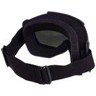 Захисна маска окуляри для страйкболу / Маска-трансформер для мотокросу Чорний - зображення 4