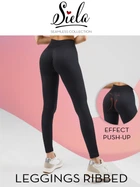 Леггинсы женские Siela Leggins Ribbed L/XL Черные (4823116924376)