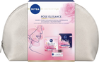 Zestaw do pielęgnacji twarzy Nivea Rose Elegance Krem na dzień 50 ml + Krem na noc 50 ml + Kosmetyczka (9005800363561)