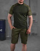 Мужской летний комплект костюм шорты+футболка 5.11 Tactical XL олива (87454) - изображение 1